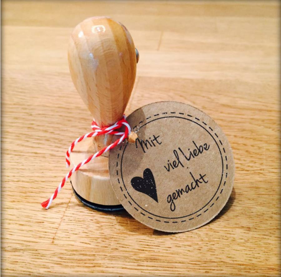 Motivstempel Herz Anwendungsbeispiel Motivstempel Herz Anwendungsbeispiel
