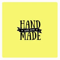 Motivstempel Handmade with love 3