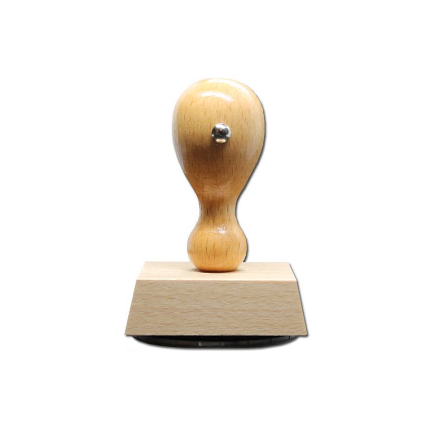 Holzstempel oval 50x40 mm stehend