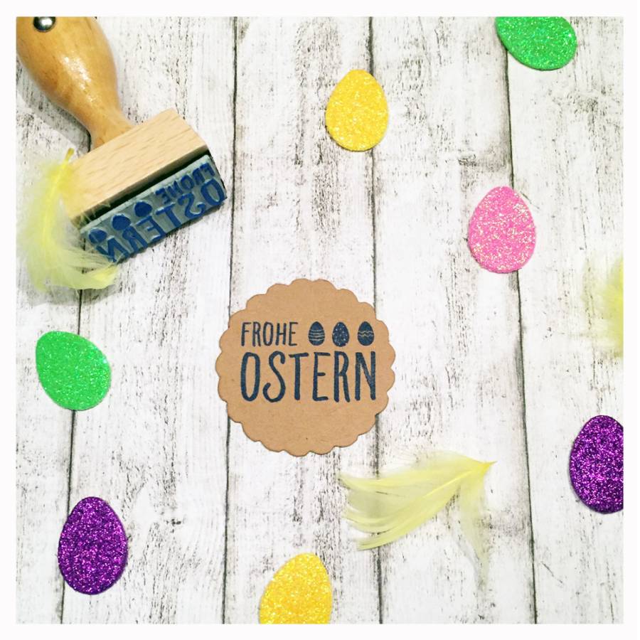 Motivstempel Ostereier Anwendungsbeispiel