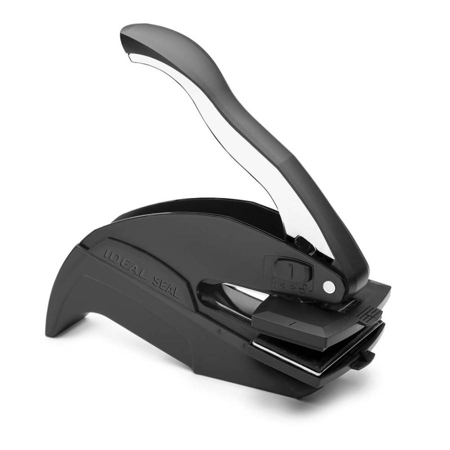 Trodat Prägezange 51x25mm Produktbild seitlich - schwarz Trodat Prägezange 51x25mm Produktbild seitlich - schwarz