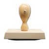 Holzstempel oval 100x70 mm stehend