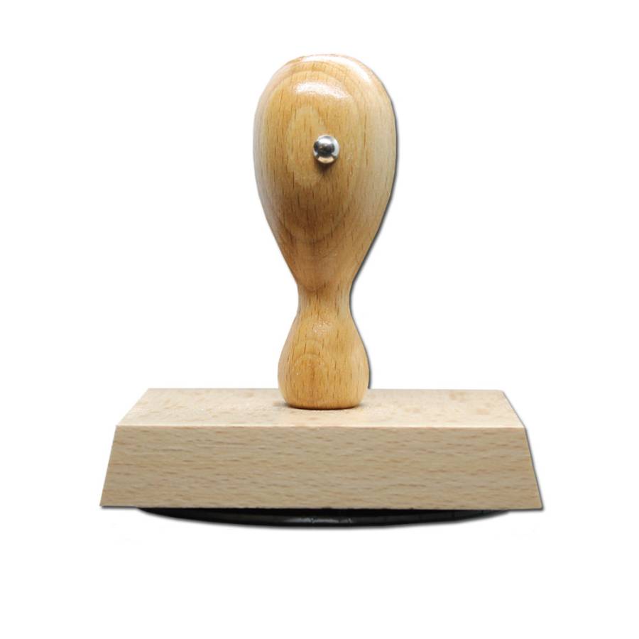 Holzstempel oval 80x50 mm stehend Holzstempel oval 80x50 mm stehend