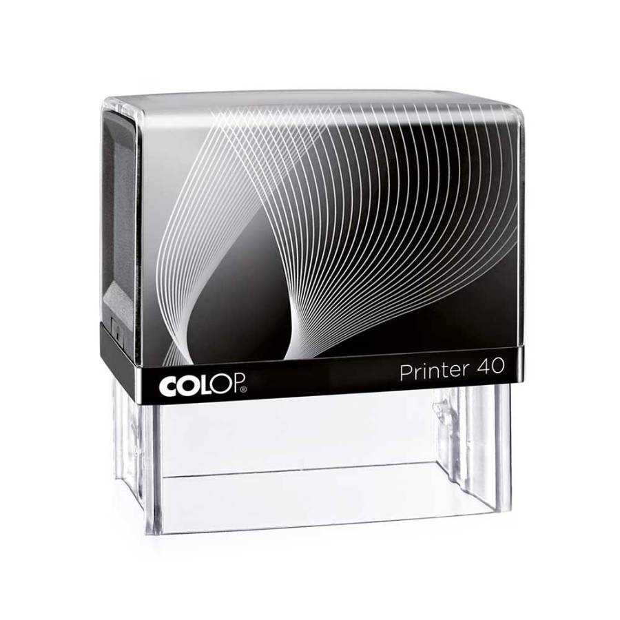 Stempel Colop Printer 40 Frontansicht - schwarz Stempel Colop Printer 40 Frontansicht - schwarz