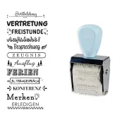 trodat® Creative Mini Stempel Set Schulplaner + Kissen 