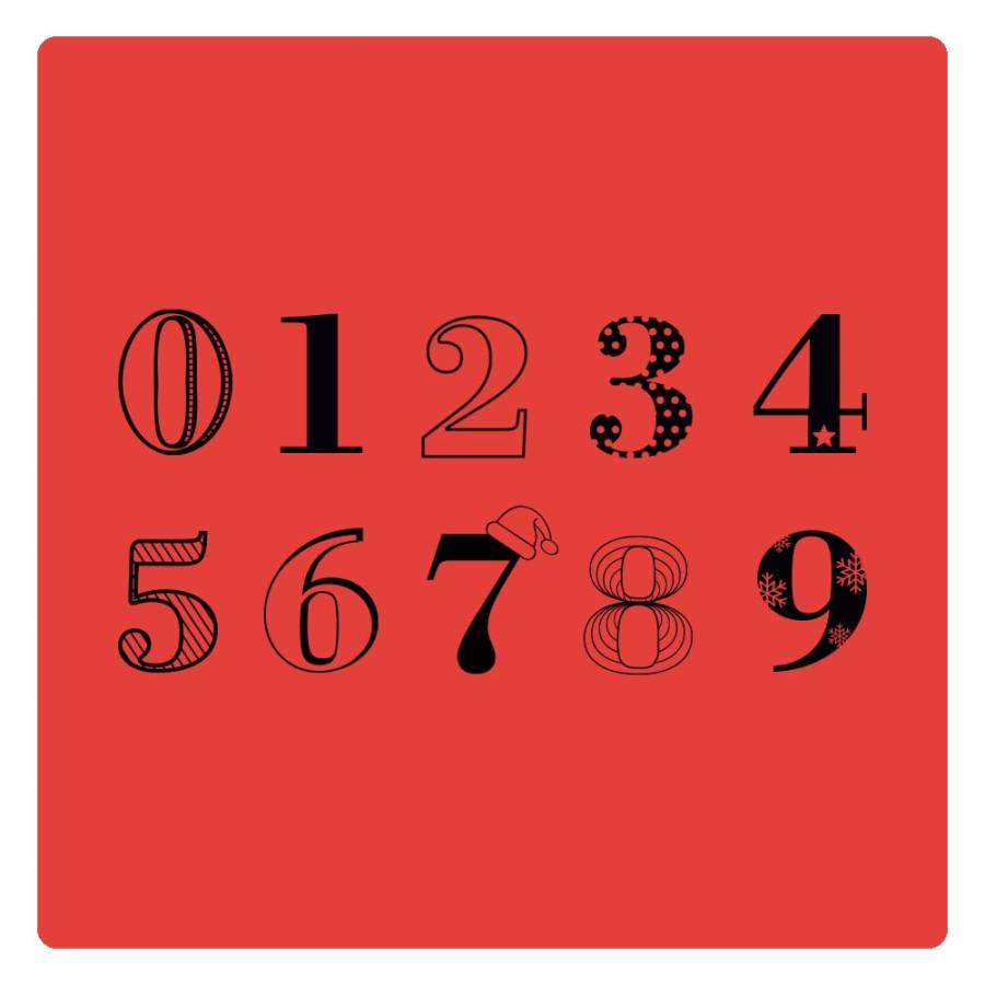 Adventskalender Ziffern Adventskalender Ziffern