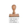 Holzstempel Fähnchen und Stempelabdruck Holzstempel Fähnchen und Stempelabdruck