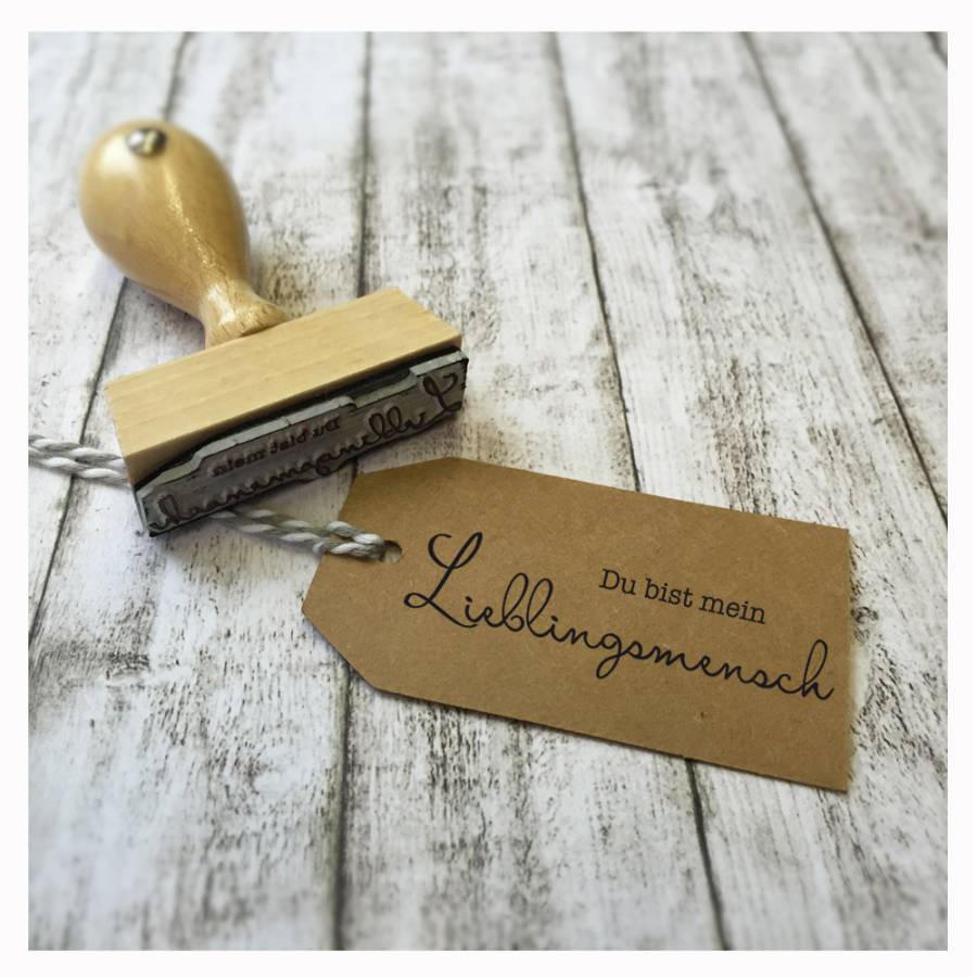Motivstempel Du bist mein Lieblingsmensch Anwendungsbeispiel Motivstempel Du bist mein Lieblingsmensch Anwendungsbeispiel