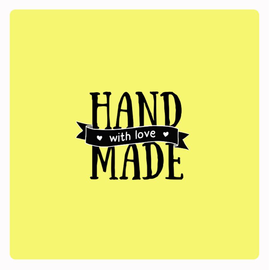 Motivstempel Handmade with love 3 Abdruck Motivstempel Handmade with love 3 Abdruck