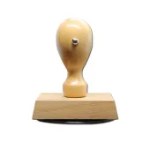 Holzstempel oval 70x50 mm