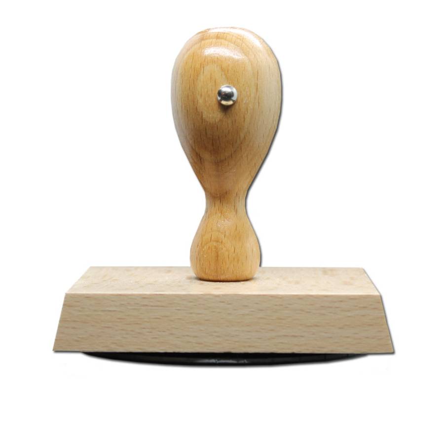 Holzstempel oval 90x60 mm stehend Holzstempel oval 90x60 mm stehend