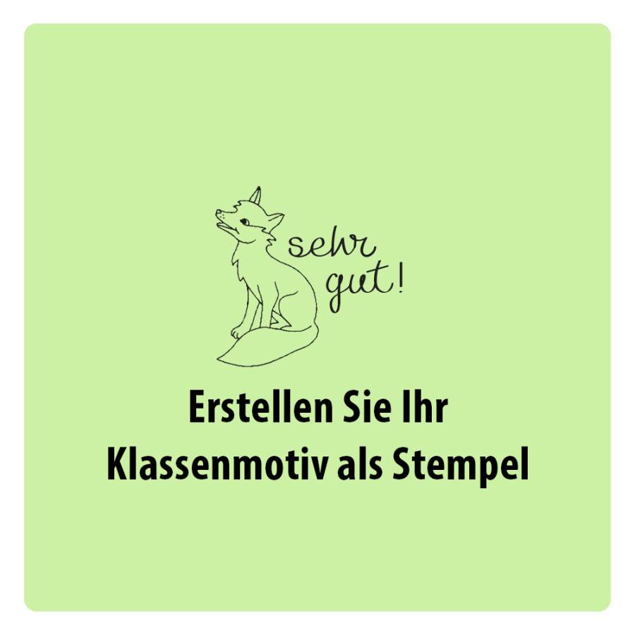 Lehrerstempel Klassenmaskottchen Banner