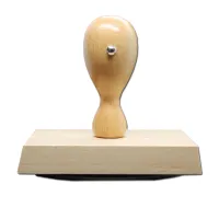 Holzstempel oval 100x70 mm