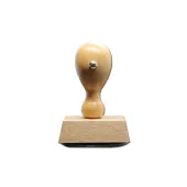 Holzstempel oval 50x30 mm