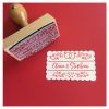 Motivstempel Save The Date Herz Anwendungsbeispiel