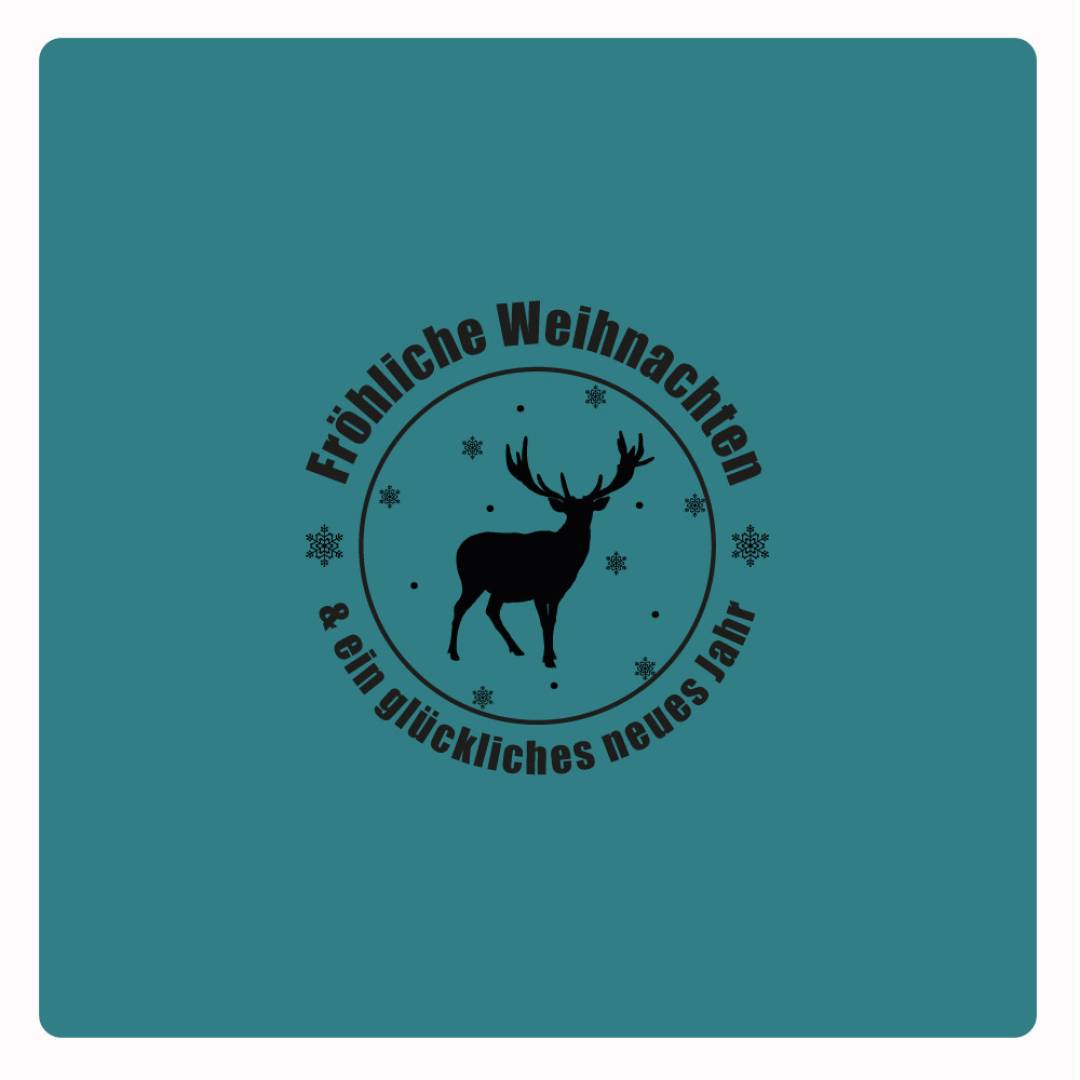 Motivstempel Weihnachten Rentier Abdruck