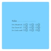 Motivstempel Hallo der Urlaub ist