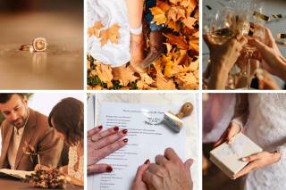 Paar besucht Hochzeitsmesse in Deutschland und entdeckt Einladungskarten, Dankeskarten und personalisierte Hochzeitsstempel