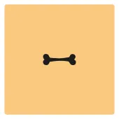 Holzstempel Pattern Hundknochen