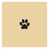 Holzstempel Pattern Hundpfote