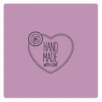 Motivstempel Knopf + Herz