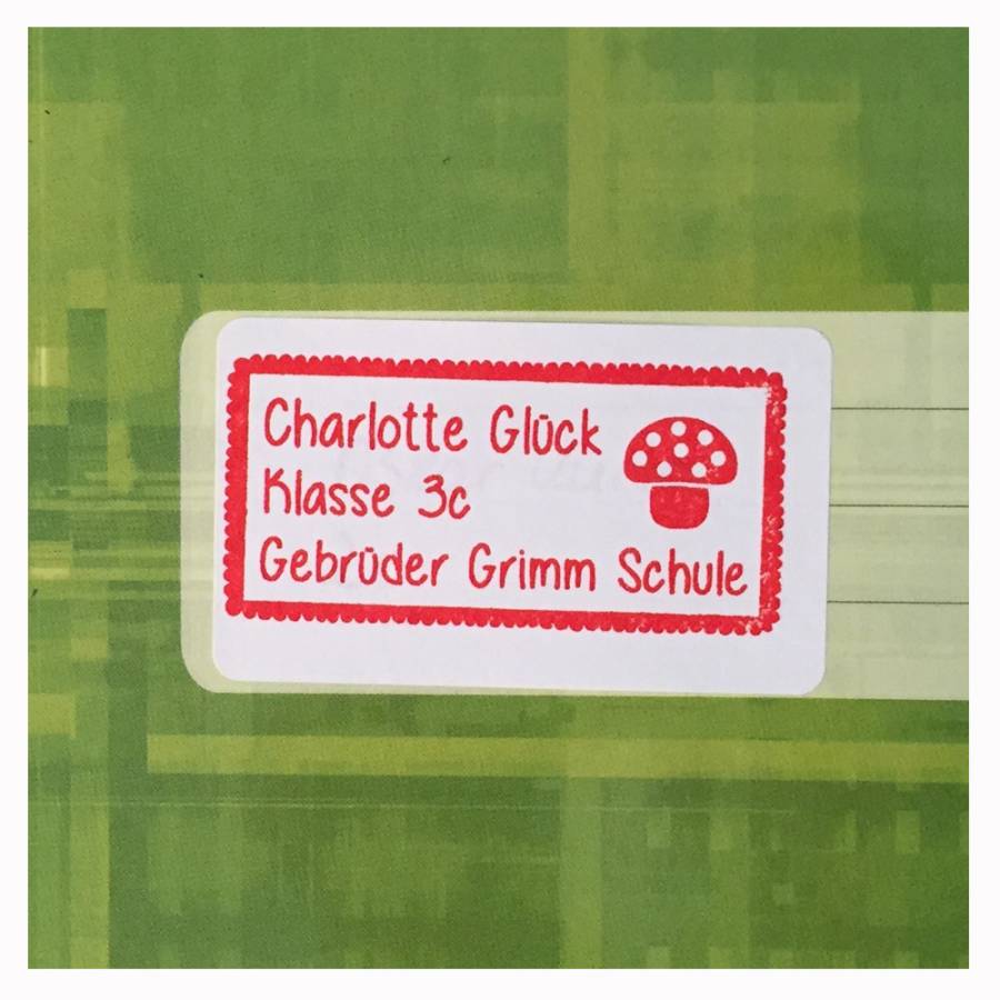 Motivstempel Glückskeks Anwendungsbeispiel