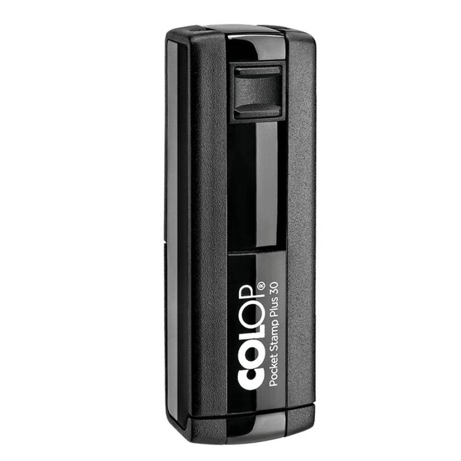Stempel Colop Pocket Stamp 30 plus Frontansicht  - schwarz