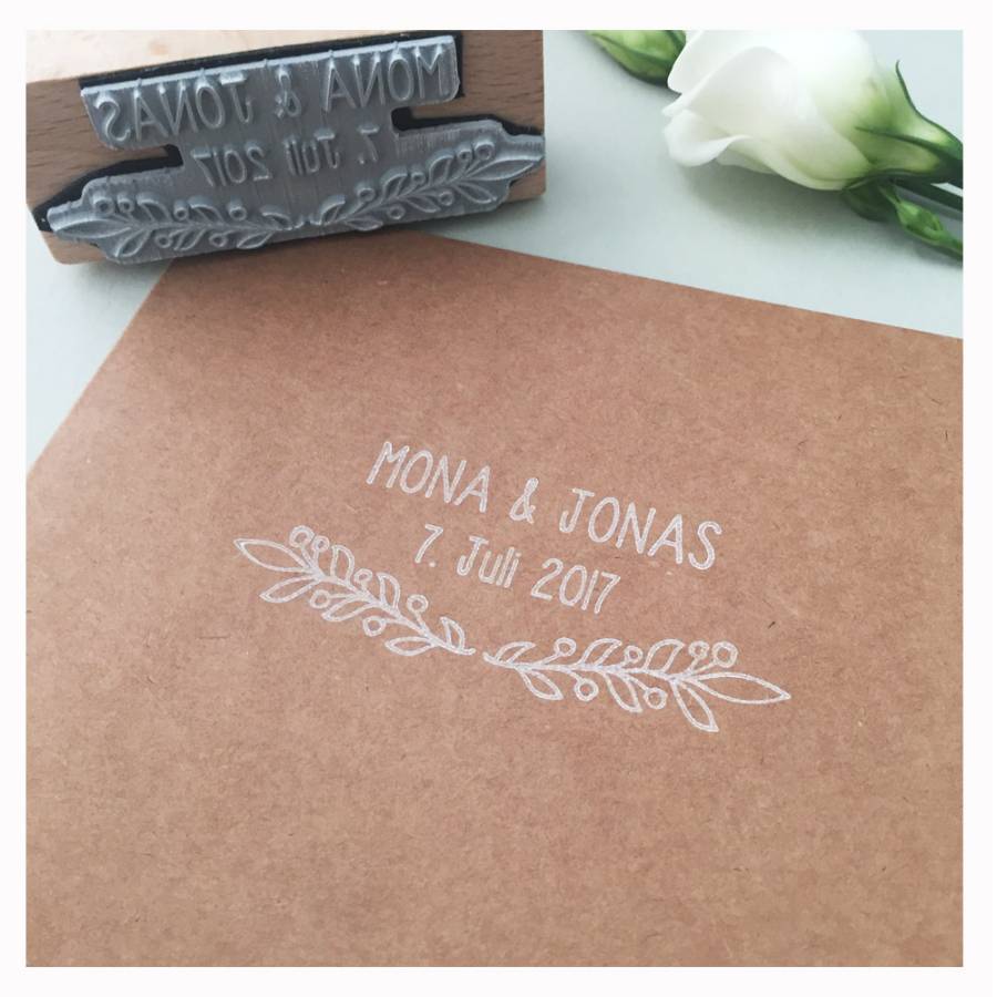 Motivstempel Hochzeit Ranke Anwendungsbeispiel Motivstempel Hochzeit Ranke Anwendungsbeispiel