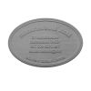 Holzstempel oval 90x60 mm Stempelplatte