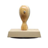 Holzstempel oval 80x50 mm