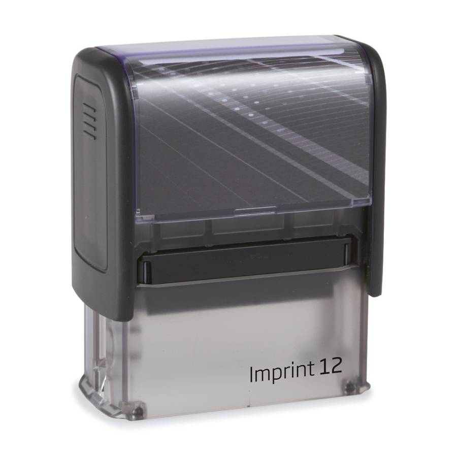 Stempel Imprint 12 Frontansicht - schwarz Stempel Imprint 12 Frontansicht - schwarz