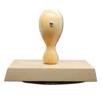 Holzstempel oval 110x80 mm