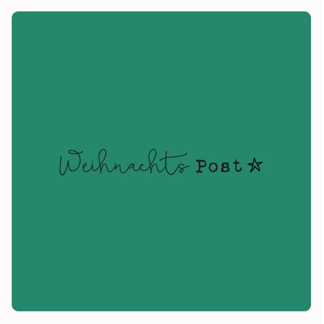Motivstempel Weihnachtspost Abdruck
