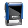 Stempel Trodat Printy 4911 Farbe blau Frontansicht - blau Stempel Trodat Printy 4911 Farbe blau Frontansicht - blau