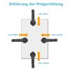 Trodat Prägezange 41mm rund Erklärung Prägerichtung Trodat Prägezange 41mm rund Erklärung Prägerichtung