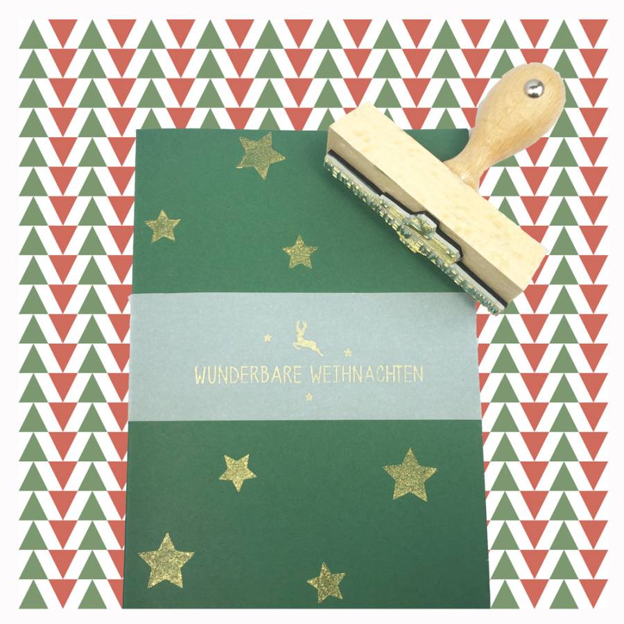 Motivstempel Wunderbare Weihnachten Anwendungsbeispiel