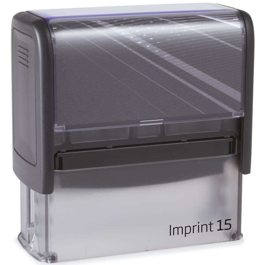 Stempel Imprint 15 Frontansicht - schwarz