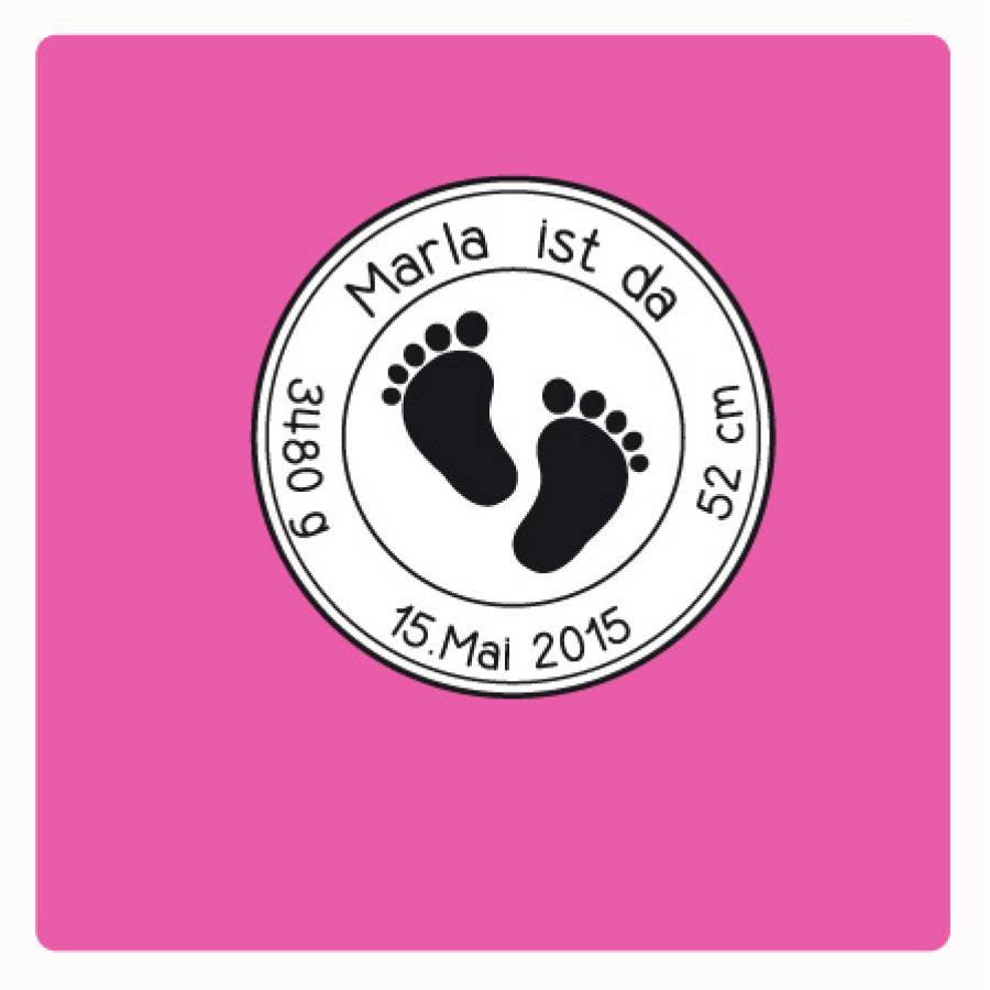Motivstempel Füßchen Abdruck