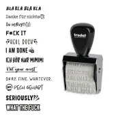 trodat® Creative Mini Stempel Set Böse Sprüche + Kissen