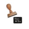 Holzstempel Herzlichen Dank