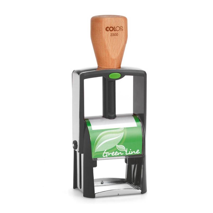 Stempel Colop Printer Green Line 2300 Frontansicht - schwarz Stempel Colop Printer Green Line 2300 Frontansicht - schwarz