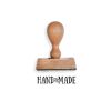 Holzstempel Handmade Knopf