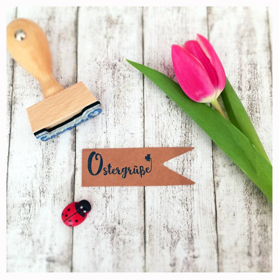 Motivstempel Ostergrüße Anwendungsbeispiel Motivstempel Ostergrüße Anwendungsbeispiel