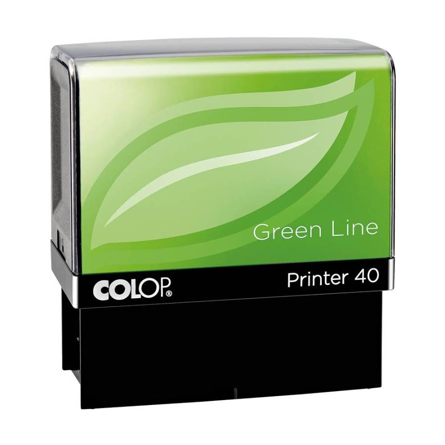 Stempel Colop Green Line Printer 40 Frontansicht - schwarz