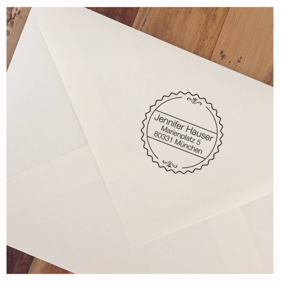 Motivstempel Ornament Anwendungsbeispiel Motivstempel Ornament Anwendungsbeispiel