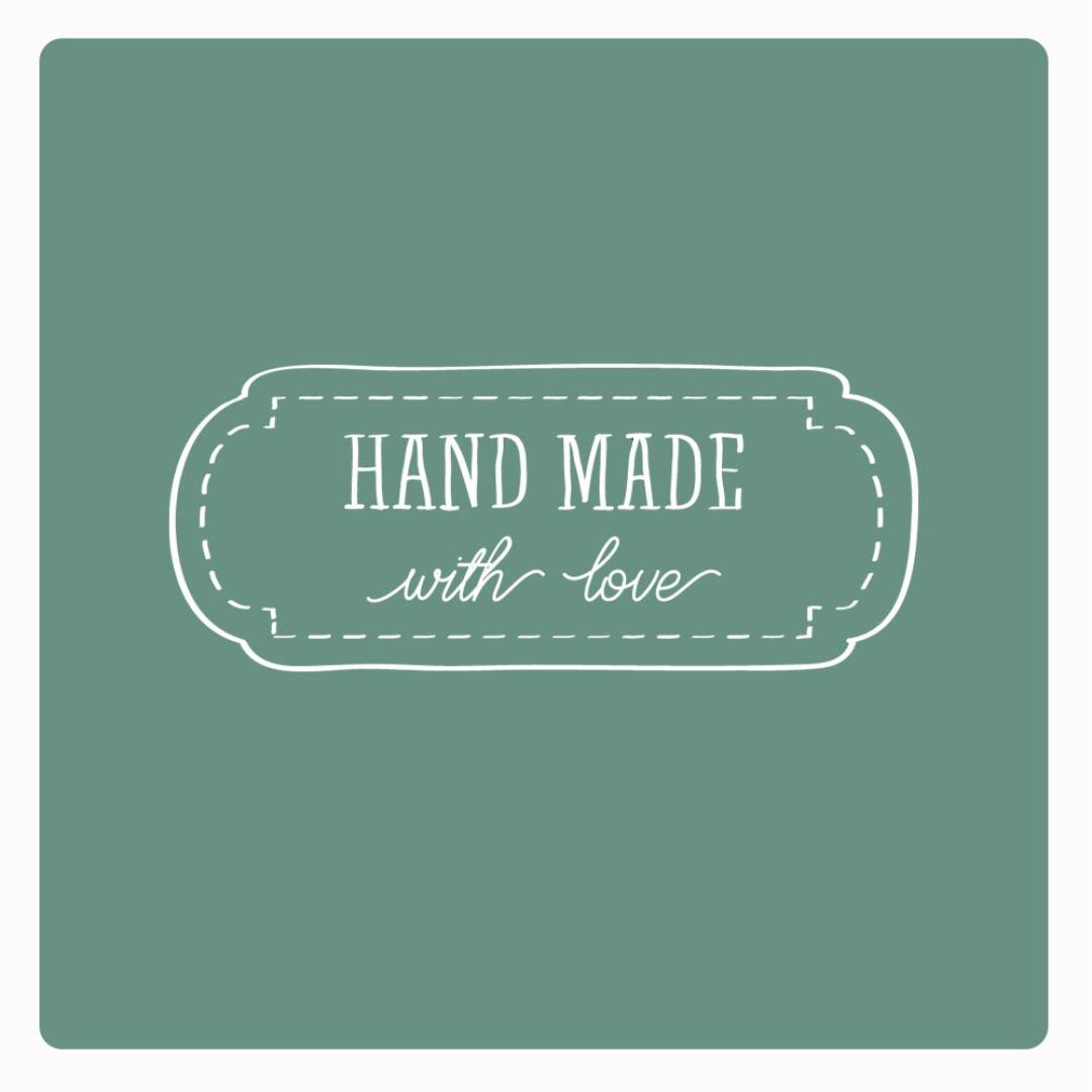 Motivstempel Handmade with love 2 Abdruck