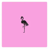 Flamingo Stempel Abdruck Flamingo Stempel Abdruck