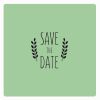 Motivstempel Save the Date Kranz Abdruck