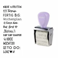 trodat Creative Mini Stempel Bullet Journal + Kissen Set