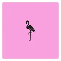 Flamingo Stempel Abdruck